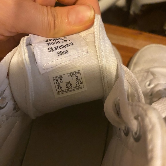 White High-Top Sneakers - Picture 4 of 6